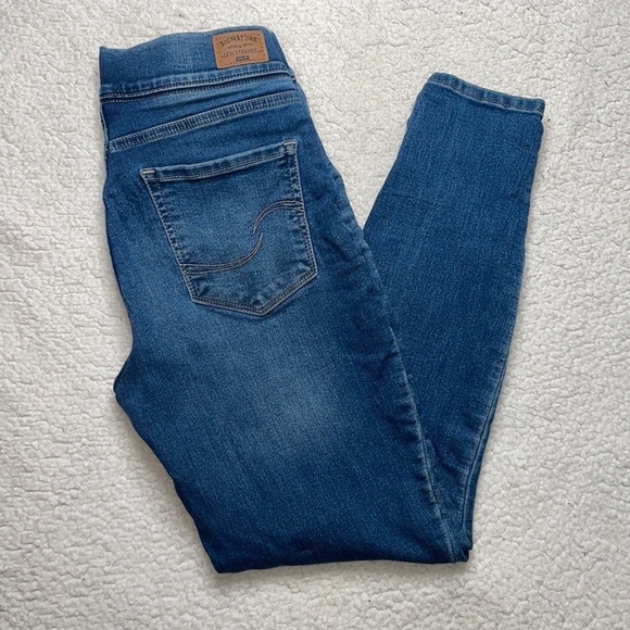 Totally Shaping Pull on Skinny Comfy soft Denim Size 27 - Picture 5 of 7